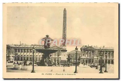 Cartes postales Paris Place de la Concorde