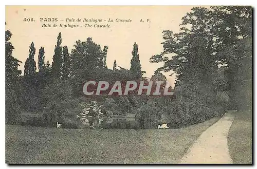 Ansichtskarte AK Paris Bois de Boulogne La Cascade