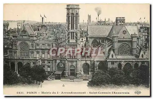 Cartes postales Paris Mairie du I Arrondissement Saint Germain l'Auxerrois