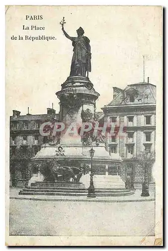 Cartes postales Paris La Place de la Republique