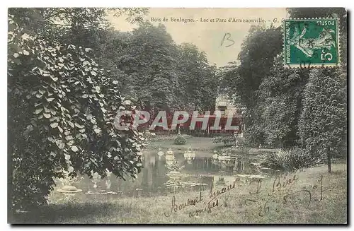 Ansichtskarte AK Bois de Boulogne Lac et Parc d'Armenonville