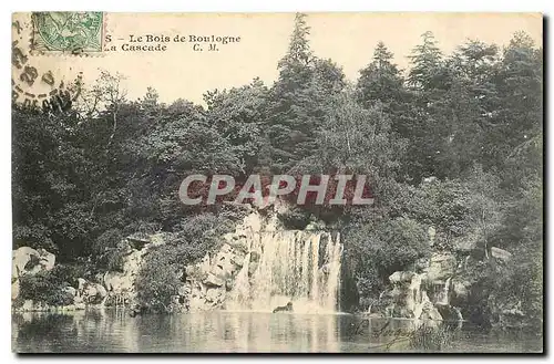 Cartes postales Paris Le Bois de Boulogne Cascade