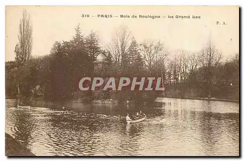 Ansichtskarte AK Paris Bois de Boulogne Le Grand Lac