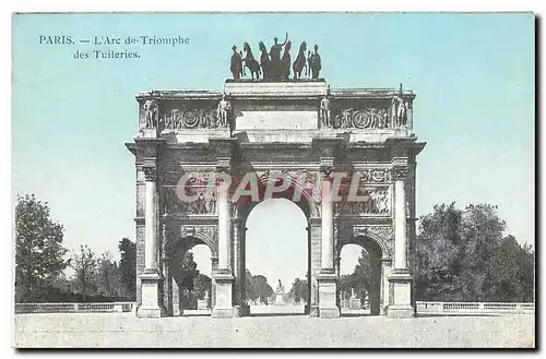 Ansichtskarte AK Paris L'Arc de Triomphe des Tuileries