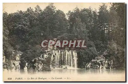 Ansichtskarte AK Paris Le Bois de Boulogne La Cascade