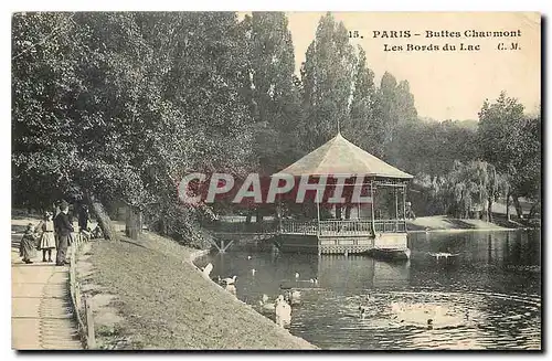 Ansichtskarte AK Paris Buttes Chaumont Les Bords du Lac