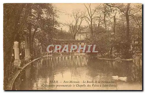 Ansichtskarte AK Paris Parc Monceau Le Bassin de la Naumachie