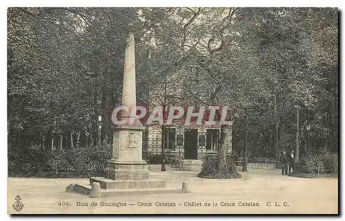 Cartes postales Bois de Boulogne Crix Catelan Chalet de la Croix Catelan