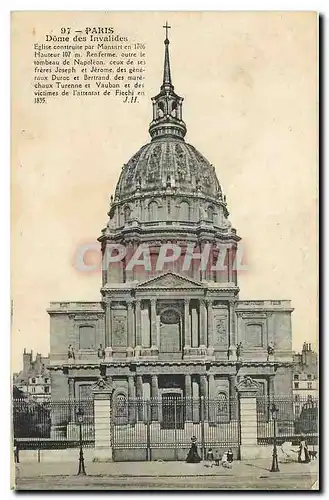 Cartes postales Paris Dome des Invalides