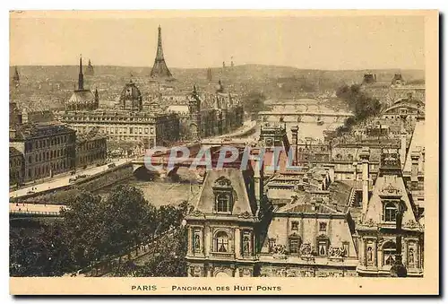 Cartes postales Paris Panorama des Huit ponts