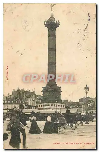 Cartes postales Paris Colonne de la Bastille