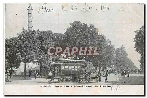 Ansichtskarte AK Paris Boul Sebastopol & Place du Chatelet