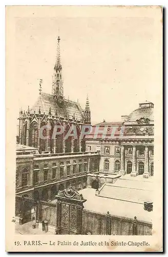 Cartes postales Paris Le Palais de Justice et la Sainte Chapelle