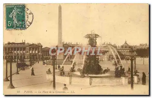 Cartes postales Paris La Place de la Concorde