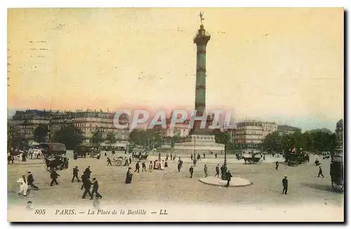 Cartes postales Paris La Place de la Bastille