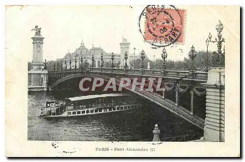 Cartes postales Paris Pont Alexandre III