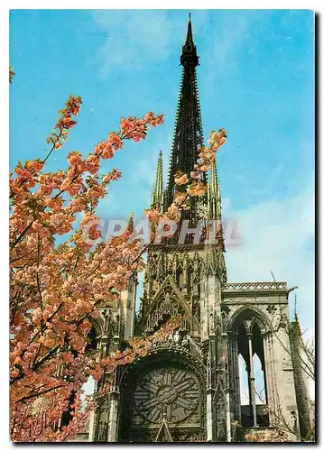 Moderne Karte En Normandie Rouen Seine Maritime La fleche de la Cathedrale La plus haute de France