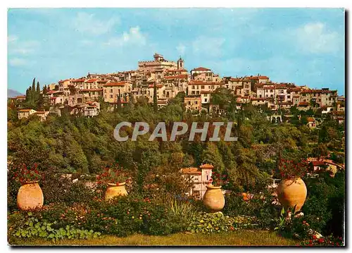 Cartes postales moderne La Cote D'Azur Cagnes sur Mer La Vieille Ville vue de l'Hubac