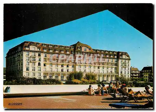 Moderne Karte Normandie Trance Deauville La Plage Fleurie Vue de la Piscine le Royal Hotel