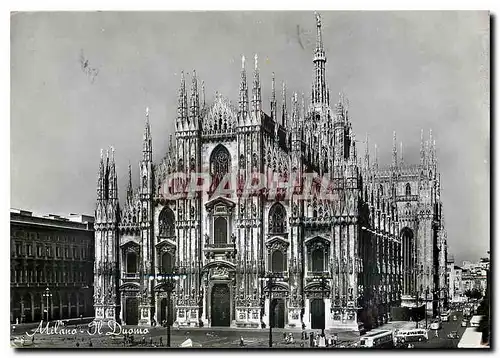 Moderne Karte Milan le Dome