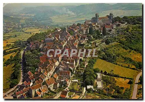 Cartes postales moderne Vezelay Yonne Vue aerienne