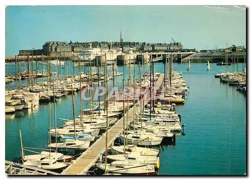 Moderne Karte Saint Malo Saint Servan I et V Le nouveau port de plaisance