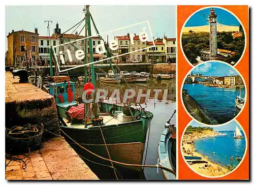 Cartes postales moderne Couleurs et Lumiere de France Ile de Re Charente Maritime Phare des Baleines Port de Saint Marti