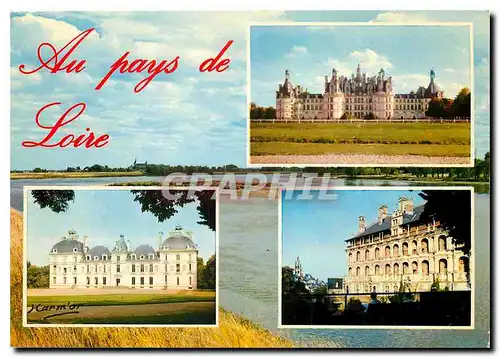 Cartes postales moderne Les Chateaux de la Loire Chambord Blois Cheverny