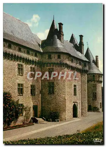 Moderne Karte La Correze Touristique Le Chateau de Pompadour la Facade