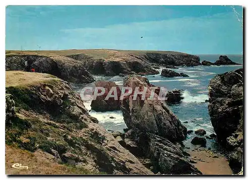 Moderne Karte Quiberon Morbihan La Cote Sauvage