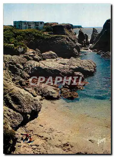 Cartes postales moderne Couleurs et Lumiere de France Belle Ile en Mer Morbihan La Pointe des Poulains et le Fort Sarah