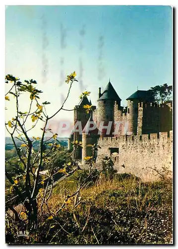 Moderne Karte La Cite de Carcassonne Aude Ensemble de la Porte d'Aude