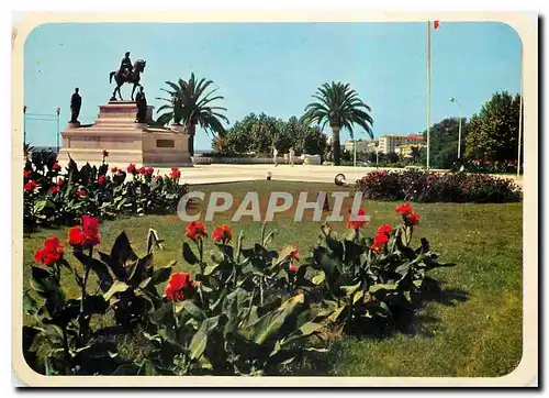 Cartes postales moderne Charmes et Couleurs de la Corse Ajaccio La Statue de Napoleon I et ses quatre freres Place De ga
