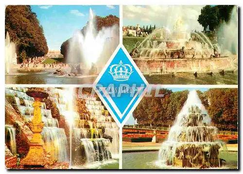 Cartes postales moderne Versailles Les Grandes Eaux Bassin d'Apollon Bassin de Latone Basquet des Rocailles Fontaine de