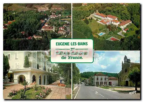 Cartes postales moderne La France Les Landes Touristiques Eugenie le Bains Vue generale aerienne Le Parc de l'Etablissem