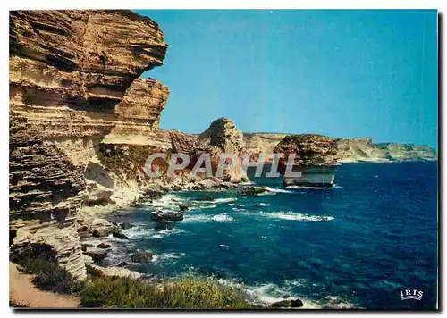 Moderne Karte Charmes et Couleurs de la Corse Bonifacio Les Falaises