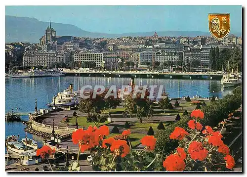 Cartes postales moderne Geneve La Rade