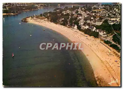 Moderne Karte Couleurs de Bretagne Benodet La plage et l'embouchure de l'Odet