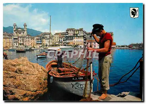 Cartes postales moderne Corse Ile de Beaute Bastia Preparatif de peche