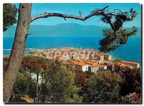 Moderne Karte Couleurs et Lumiere de France La Corse oasis de Beaute Ajaccio Vue generale