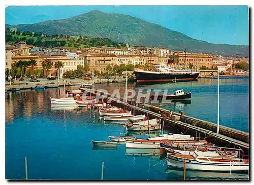 Moderne Karte Couleurs et Lumiere de France La Corse oasis de Beaute Ajaccio Vue generale du Port