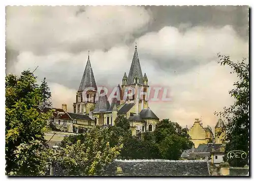 Moderne Karte Loches Indre & Loire La Collegiale St Ours