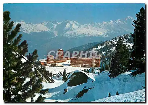 Cartes postales moderne La Plagne savoie La Plagne et le Mont Blanc vus de la Piste Mercedes