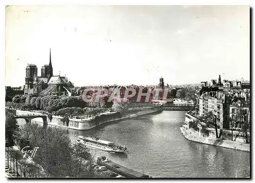 Cartes postales moderne Paris Notre Dame et Square de l'Archeveche