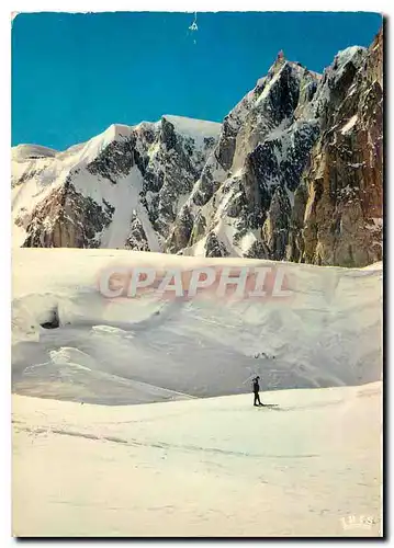 Cartes postales moderne Chamonix Mont Blanc Telepherique de l'Aiguille du Midi le plus haut du monde Versant Sud du Mont