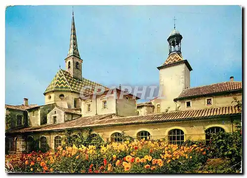 Cartes postales moderne Chartreuse de Valbonne Gard par Pont Saint Esprit Le Jardin du Grand Cloitre Le Clocher et la To