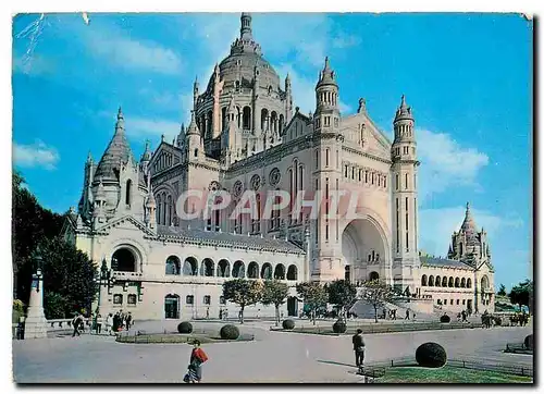 Moderne Karte Lisieux Calvados La Basilique