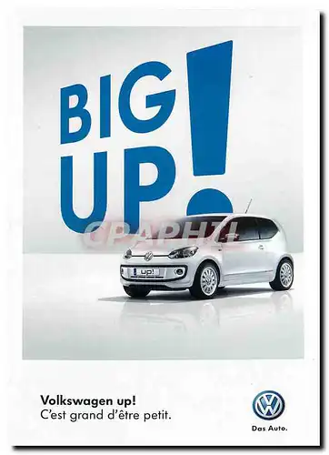 Cartes postales moderne Publicite Big UP Volkswagen Automobile