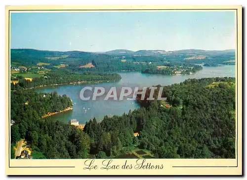 Moderne Karte Le Lac des Settons Nievre