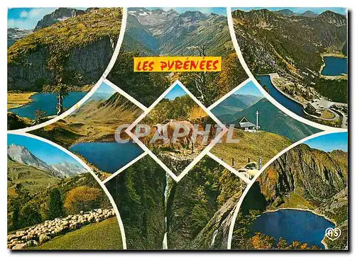 Cartes postales moderne En Parcourant les Pyrenees Lac d'Espingo Vallee du Lys Cap de Long Oredon Lac d'Oncet Superbagne